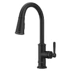 Port Haven Single-Handle Pull Down Sprayer Kitchen Faucet in Tuscan Bronze
