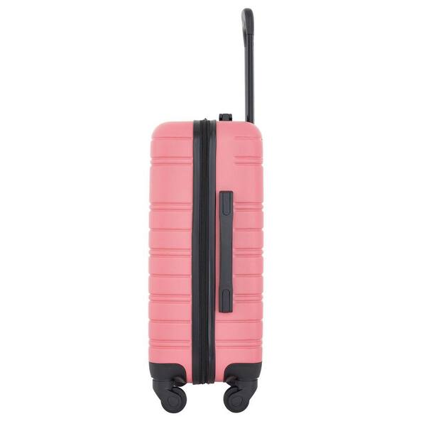 Kensie 20 in. Flowering Ginger Rolling Hard Case Carry-on with