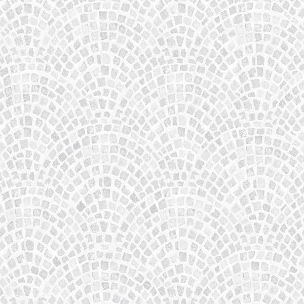 Graham & Brown Trajan Tile Grey Vinyl Strippable Roll (Covers 56 sq. ft.)