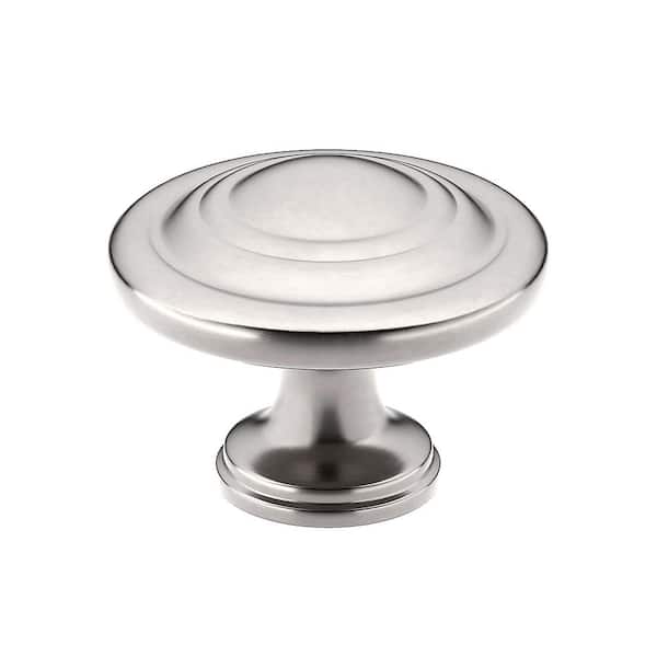 Richelieu Hardware Grenoble Collection 1-3/4 in. (44 mm) Vintage Brushed Nickel Round Cabinet Knob