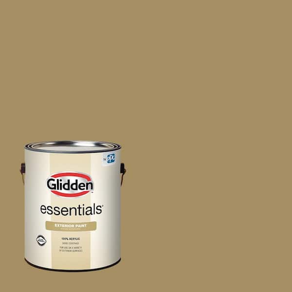 Glidden Essentials 1 gal. PPG1103-5 Rattan Satin Exterior Paint