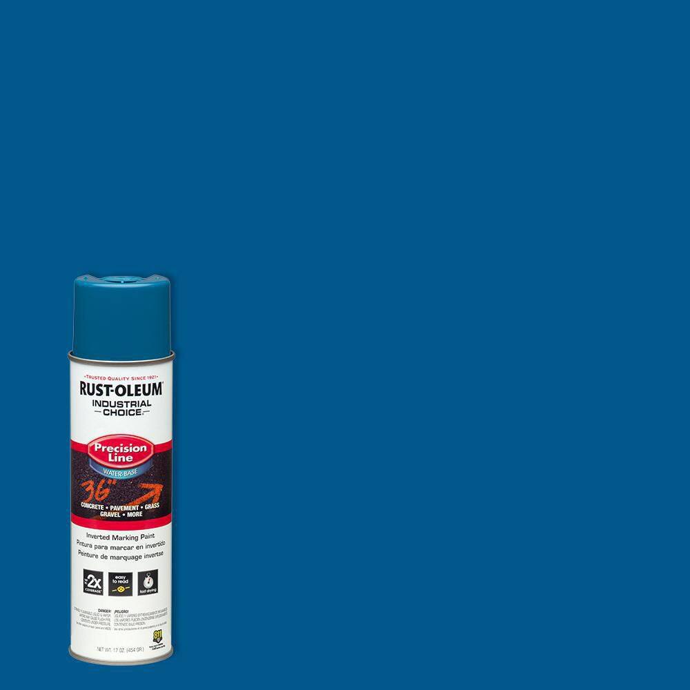 Rust-Oleum Industrial Choice 17 oz. M1800 APWA Caution Blue Inverted  Marking Spray Paint (Case of 12) 203031 - The Home Depot