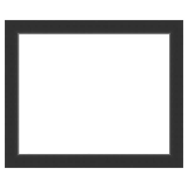 Amanti Art Corvino Black 35 in. x 29 in. Wood Framed Dry Erase Magnetic Memo Board
