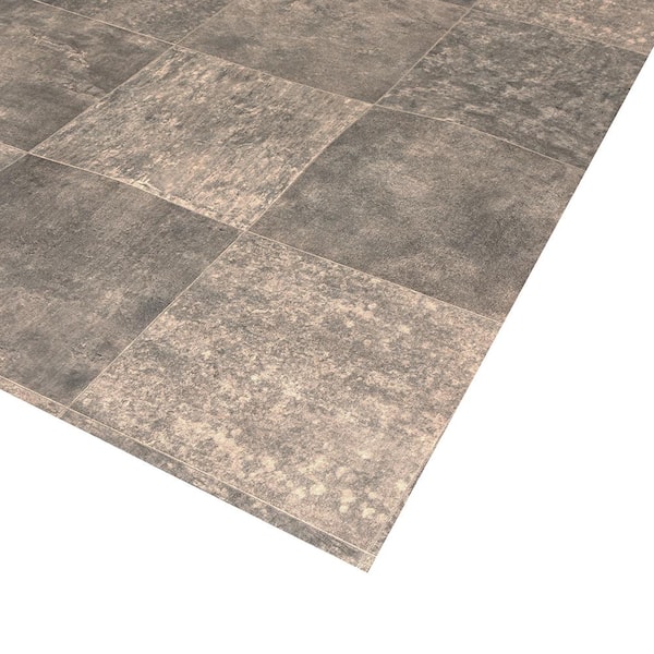 Lifeproof Fischer Grey Tile 16 MIL 13.2 ft. W x Cut to Lifeproof Fischer Grey Tile 16 MIL 13.2 ft. W x Cut to