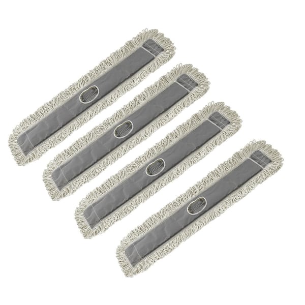 Alpine Industries 36 in. Blended Cotton Dust Mop Refill Pads (4-Pack)