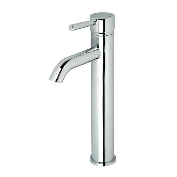 LUXIER Single Hole Single-Handle Vessel Bathroom Faucet with Drain in Chrome