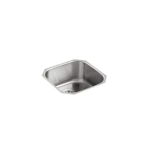 Undertone Undercounter Undermount Stainless Steel 20 in. Single Basin Kitchen Sink