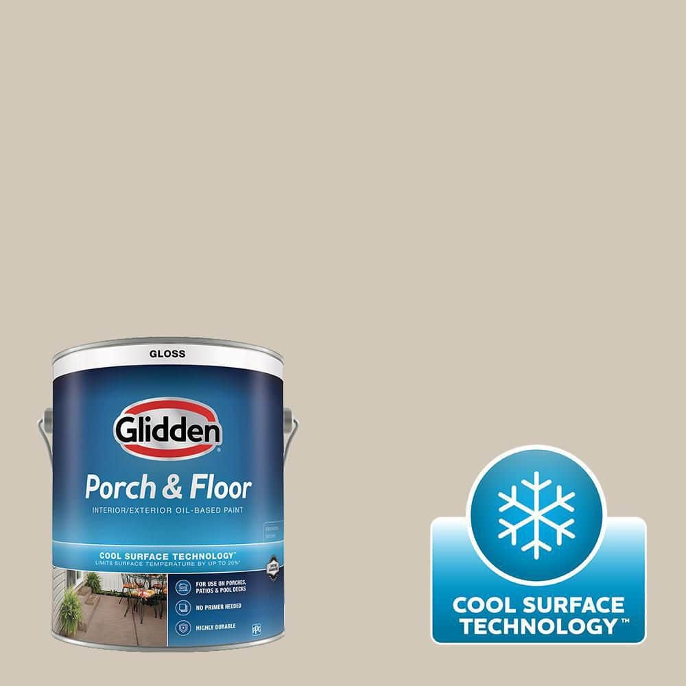 Glidden Porch and Floor 1 gal. PPG10244 Moth Gray Gloss Interior