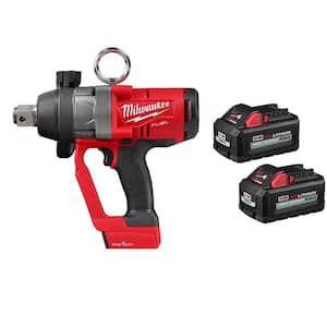 M18 FUEL ONE-KEY 18V Lith-Ion Brushless Cordless 1 in. Impact Wrench w/ (2) High Output 6.0 Ah Battery Pack