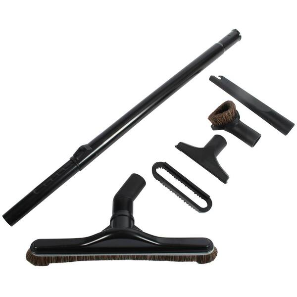 Cen-Tec Aluminum Telescopic Wand and 14 in. Natural Fill Floor Brush Vacuum Accessories Kit
