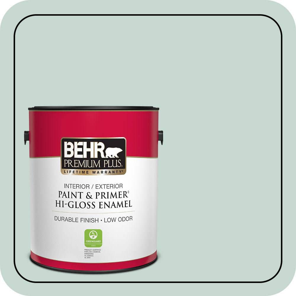 1 gal. #480E-2 Tide Pools Hi-Gloss Enamel Interior/Exterior Paint & Primer price history on PriceWatchPro