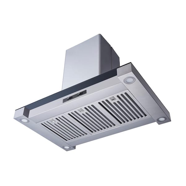 Winflo 1003241343 36 In. Convertible Island Mount Range Hood In