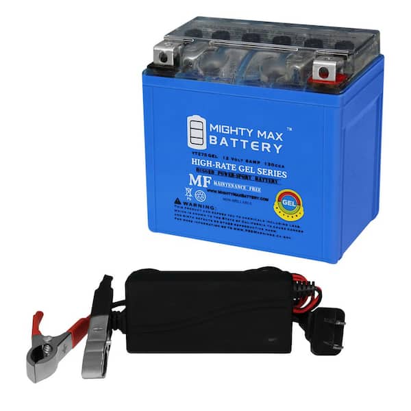 MIGHTY MAX BATTERY YTZ7S GEL Replacement Battery for Fire Power CTZ7S CTZ7S-BS + 12V 1Amp Charger