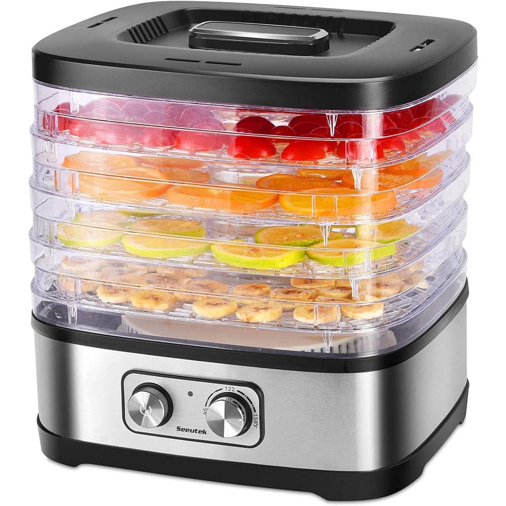 Dehydrator, Fruit & Vegetable Dryer with 5 BPA-Free Adjustable Trays, –  AICOOK