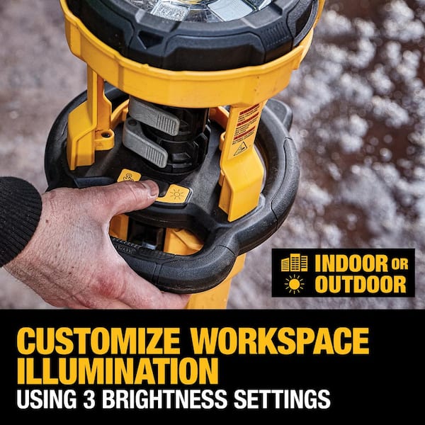 DEWALT 20V MAX 3000 Lumen Adjustable LED Tripod Light DCL079B