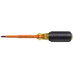 #1 Insulated Phillips Head Screwdriver with 4 in. Round Shank- Cushion Grip Handle