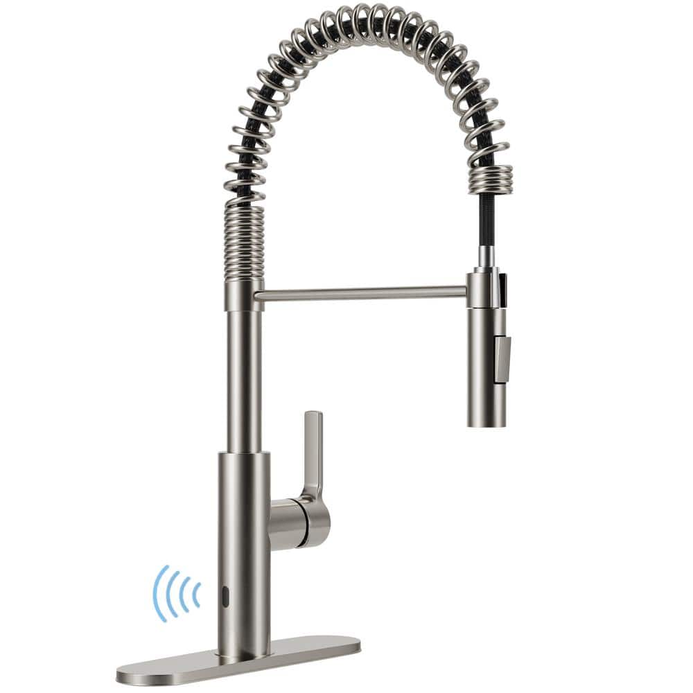 Ola Hands Free Touchless 1-Handle Pull-Down Sprayer Kitchen Faucet with Mot