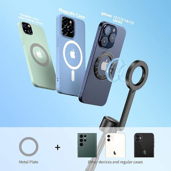 UBeesize Support Téléphone Trépied Magnétique Flexible - Compatible MagSafe IPhone 14 13 12
