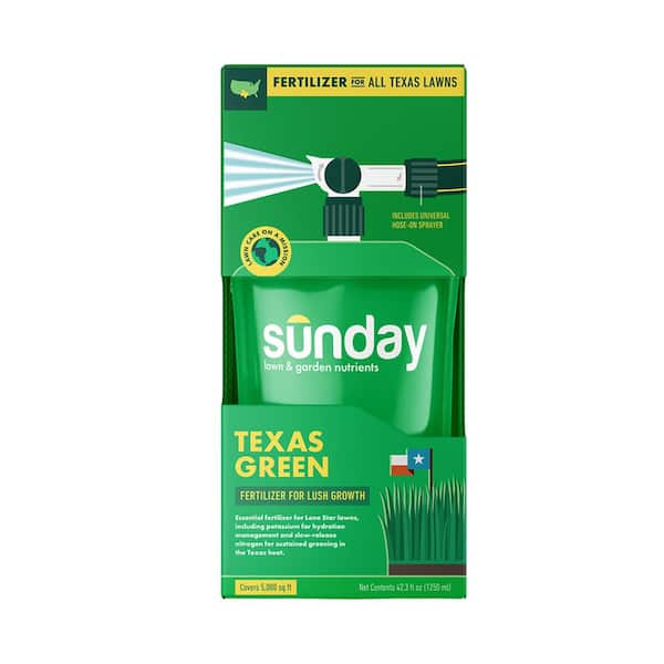 SUNDAY Texas Green Lawn Liquid Fertilizer 42.3 fl oz 5,000 sq ft