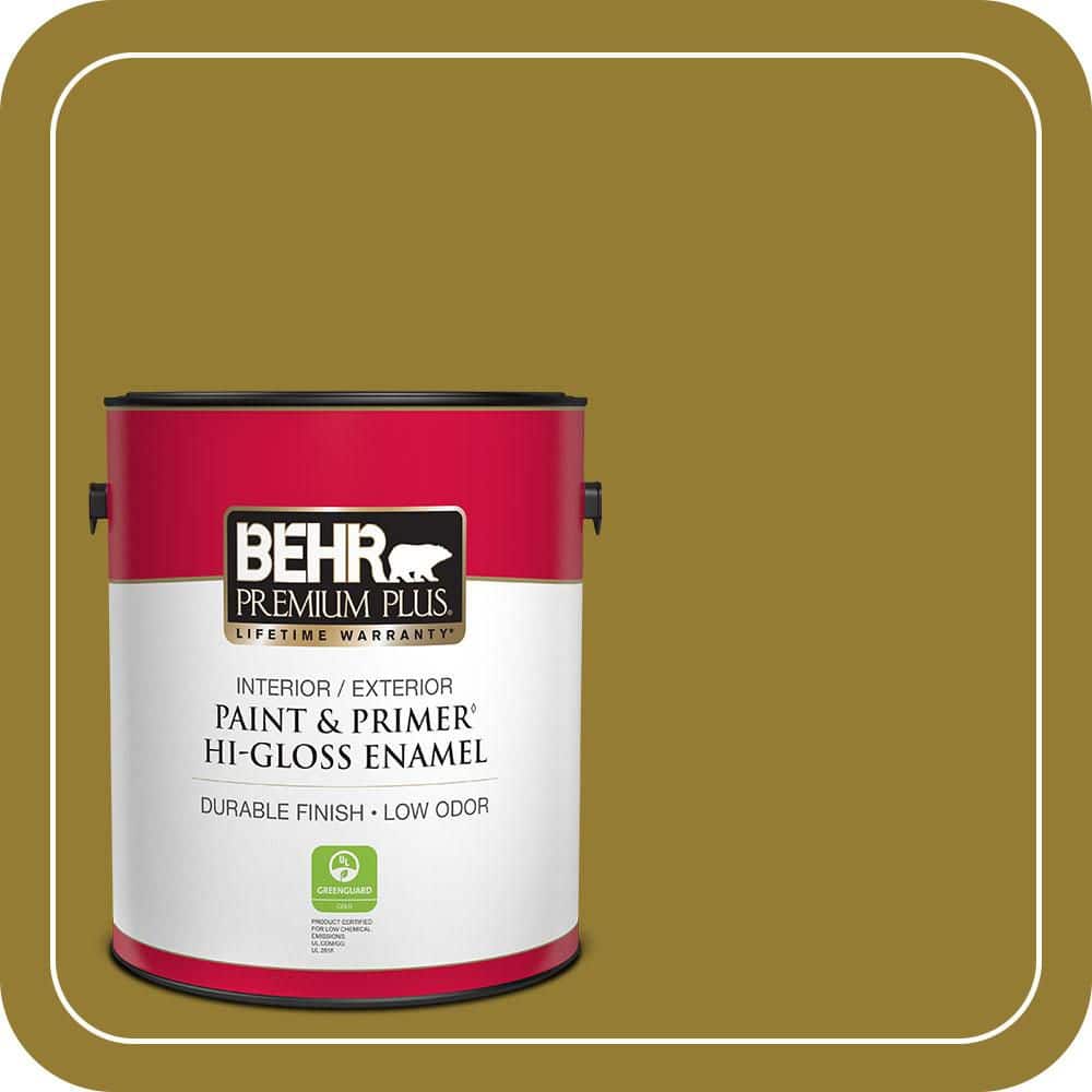 1 gal. #M320-7 Thai Curry Hi-Gloss Enamel Interior/Exterior Paint & Primer price history on PriceWatchPro