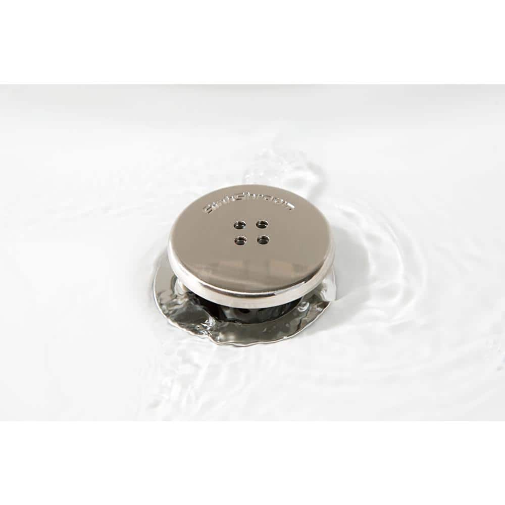 1.75'' Nickel and Gray Silicone Sink Strainer