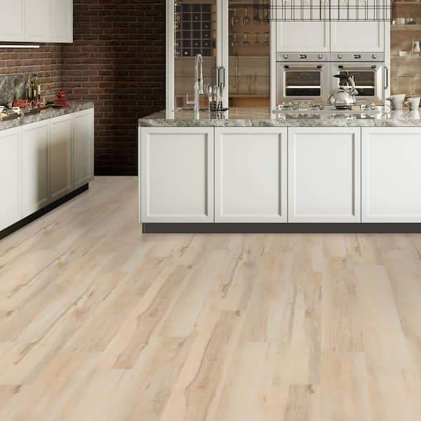 Alpine 20 MIL x 7 in. W x 48 in. L Waterproof Click Lock Rigid Core Luxury Vinyl Plank Flooring (23.8 sq. ft./Case)