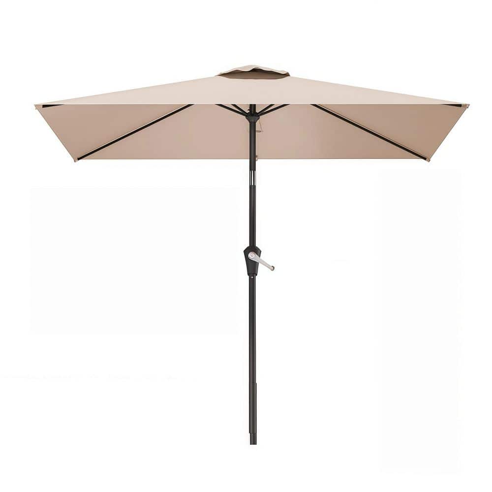 6.5 x 10 ft. Alloy Steel Market Tilt Patio Umbrella in Beige price history on PriceWatchPro