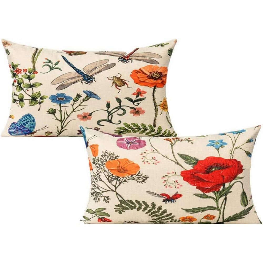 Sunbrella Outdoor Throw Pillow with Fringe 12 x 20 Throw Pillow Covers Set of 2-Pack price history on PriceWatchPro
