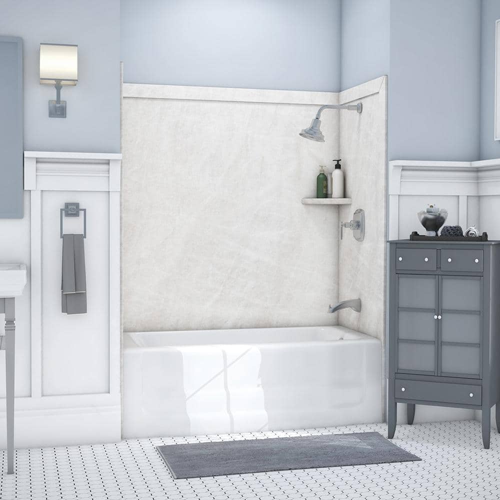 Elite Dune Composite 60" x 32" x 60" Alcove Bathtub Surround Kit