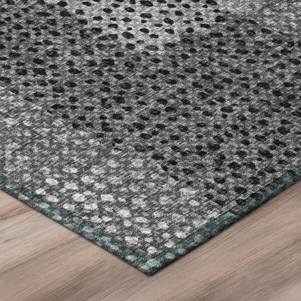 Chantille Machine Washable Indoor/Outdoor Abstract ACN2868 Gray 8 ft. x 10 ft. Area Rug