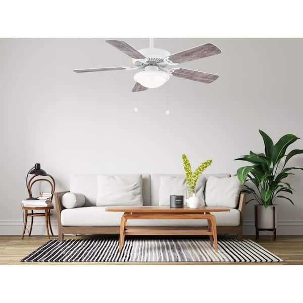 Trice 44 in. LED Matte White Ceiling Fan