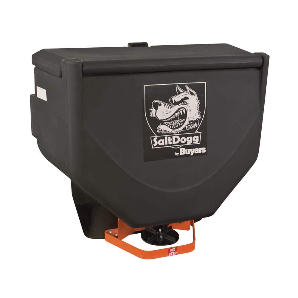 SaltDogg 10 cu. ft. Black Truck Tailgate Mounted Rock Salt Ice Melt