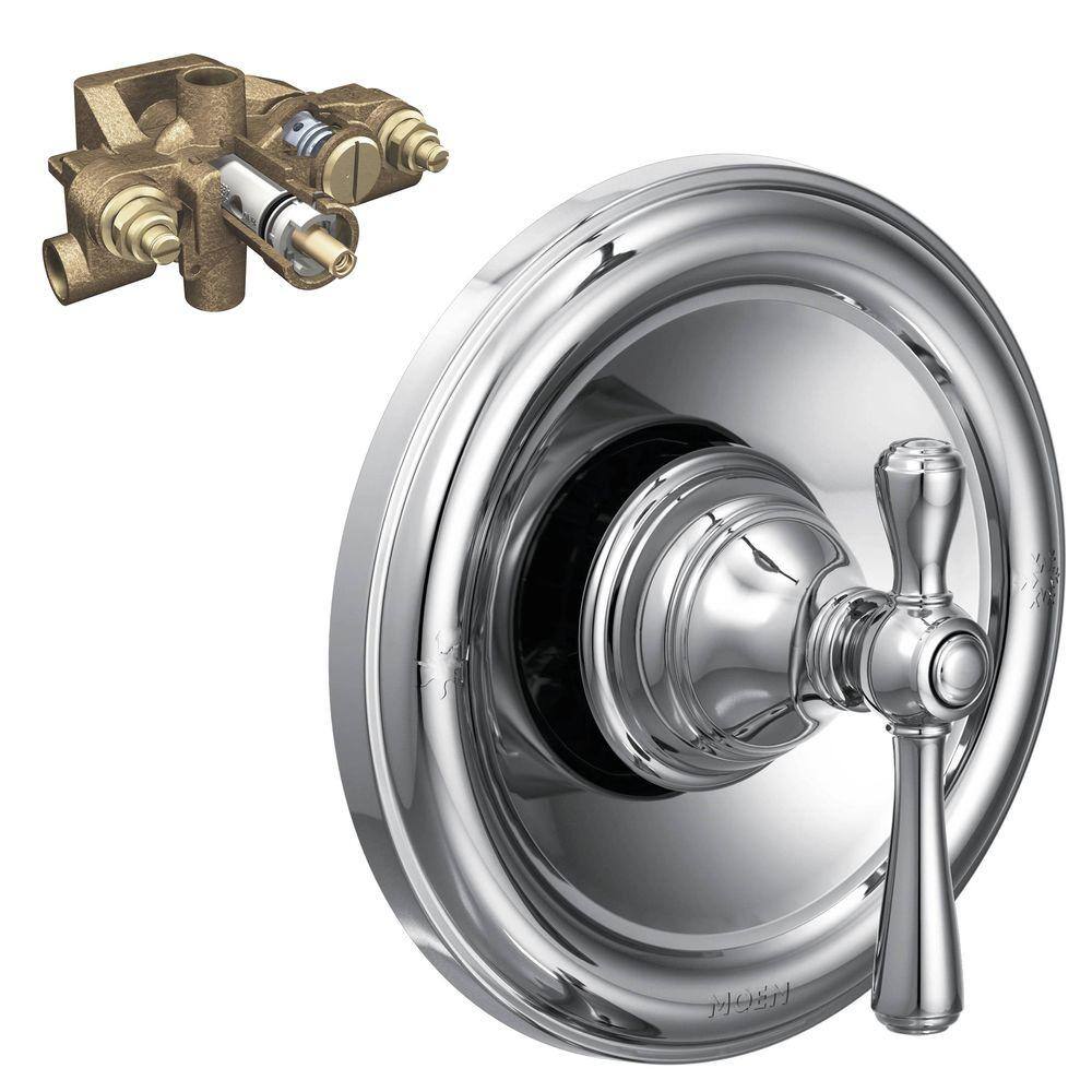 Moen Kingsley Single Handle Moentrol Valve Trim Kit In Chrome Valve Included T3111 3570 The Home Depot