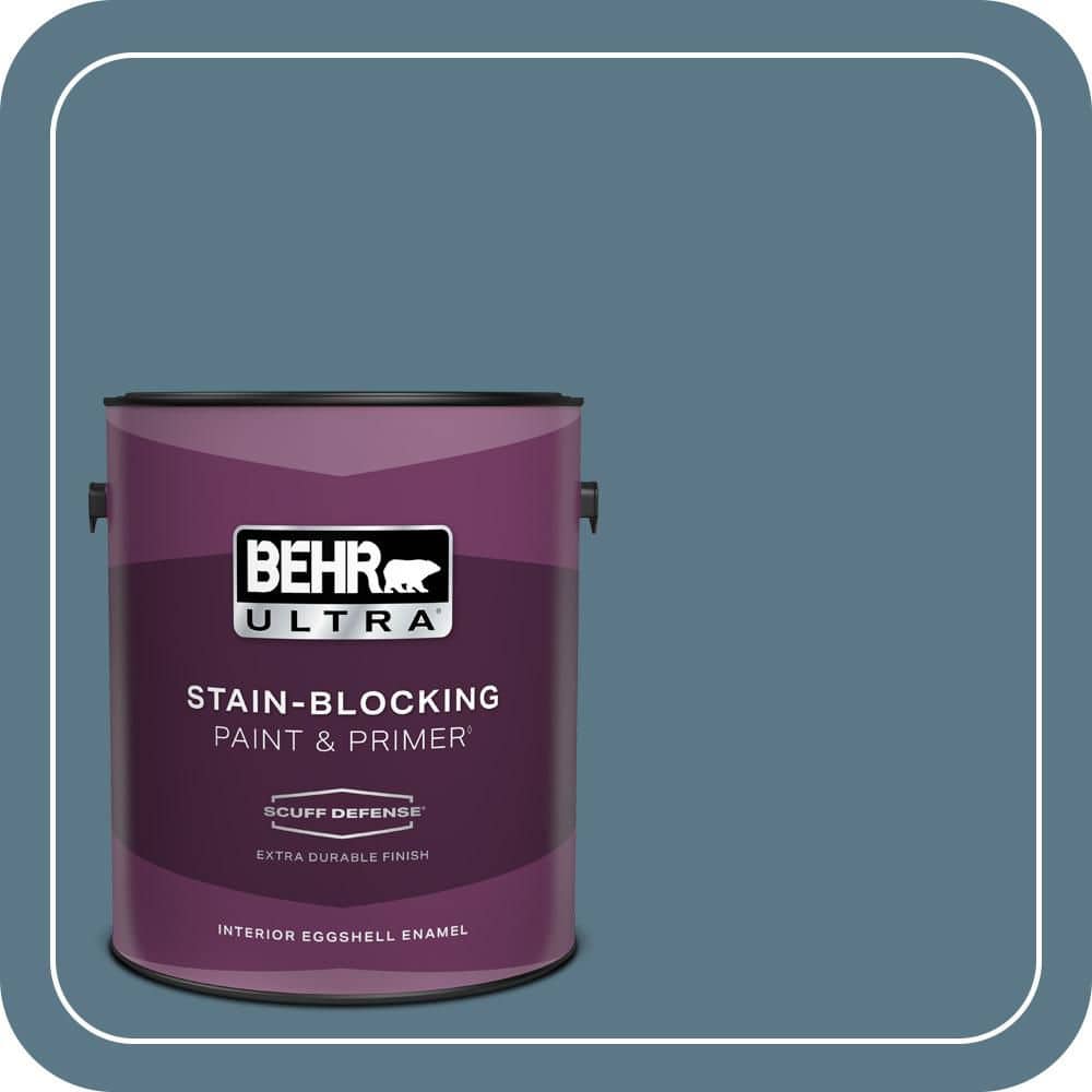 1 gal. #PMD-65 Ocean Shadow Extra Durable Eggshell Enamel Interior Paint & Primer price history on PriceWatchPro