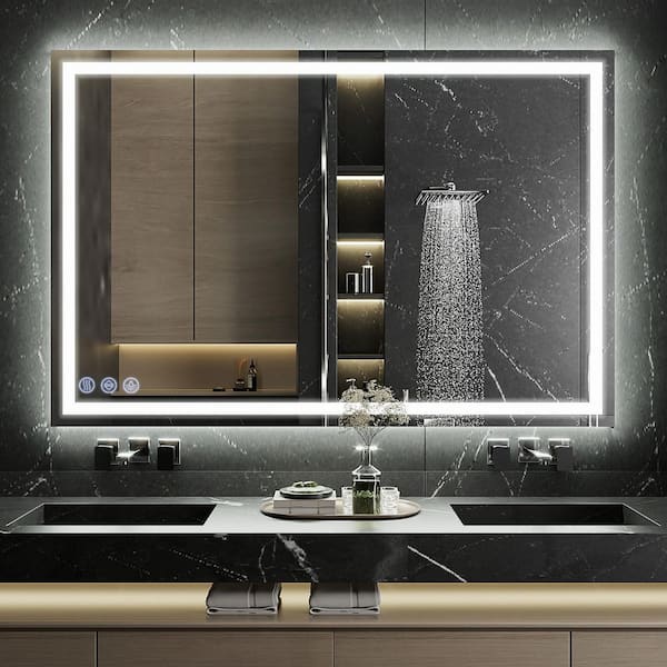 47.6 in. W x 31.5 in. H LED Frameless Bathroom Vanity Mirror Wall Mirror