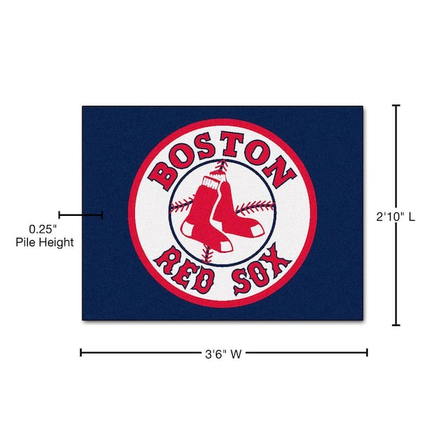 Fan Mats 19010 MLB - Boston Red Sox 19 x 30 Scraper Mat - Ball