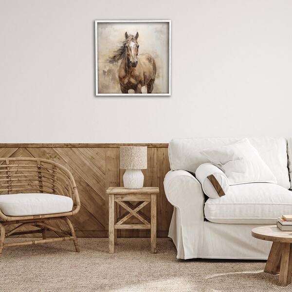 Stupell Forest Moose Distressed Framed Floater Canvas Wall Art Design By Liz Jardine - 25 X 25 - Black