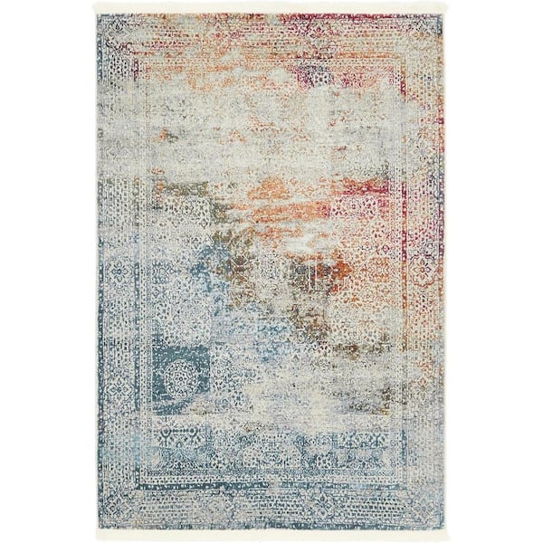 Unique Loom Baracoa Marimelena Multi 4' 3 x 6' 0 Area Rug