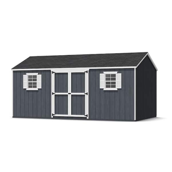 Little Cottage Co. Value Workshop 10 ft. W x 18 ft. D Outdoor Wood Storage Shed Precut Kit with Floor (180 sq. ft.)