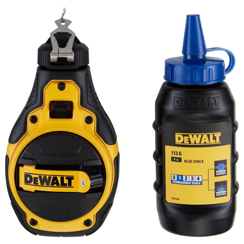 DEWALT 100 ft. Chalk Reel Kit with Blue Chalk DWHT48333BC