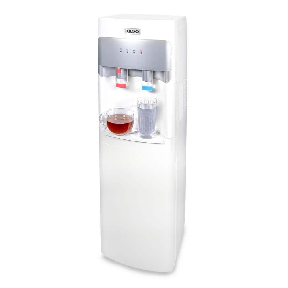 Igloo White Metal Bottom Load Hot and Cold Water Dispenser