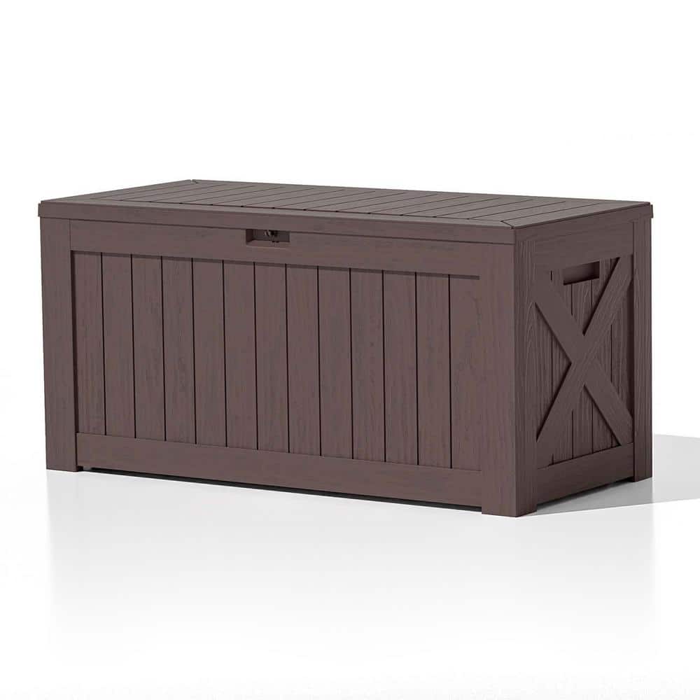 Reviews for Patiowell 120 Gal. HeavyDuty Outdoor Storage Plastic Resin