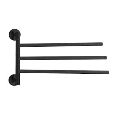 NORCKS Swivel Towel Rail, Towel Holder with 2 Swing Bars for Bathroom,  Stainless Steel Wall-Mounted Swing Towel Holder for Kitchen&Toilet