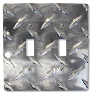 Metallic 2-Gang Toggle Wall Plate (3-Pack)