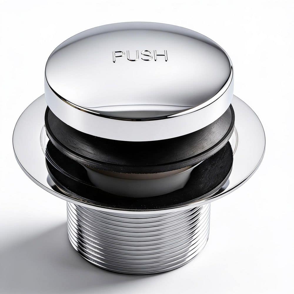 SUPPLYGIANT Tip Toe Bath Drain Assembly, 1-3/8 in. Drain Stopper, Chrome Plated Finish price history on PriceWatchPro