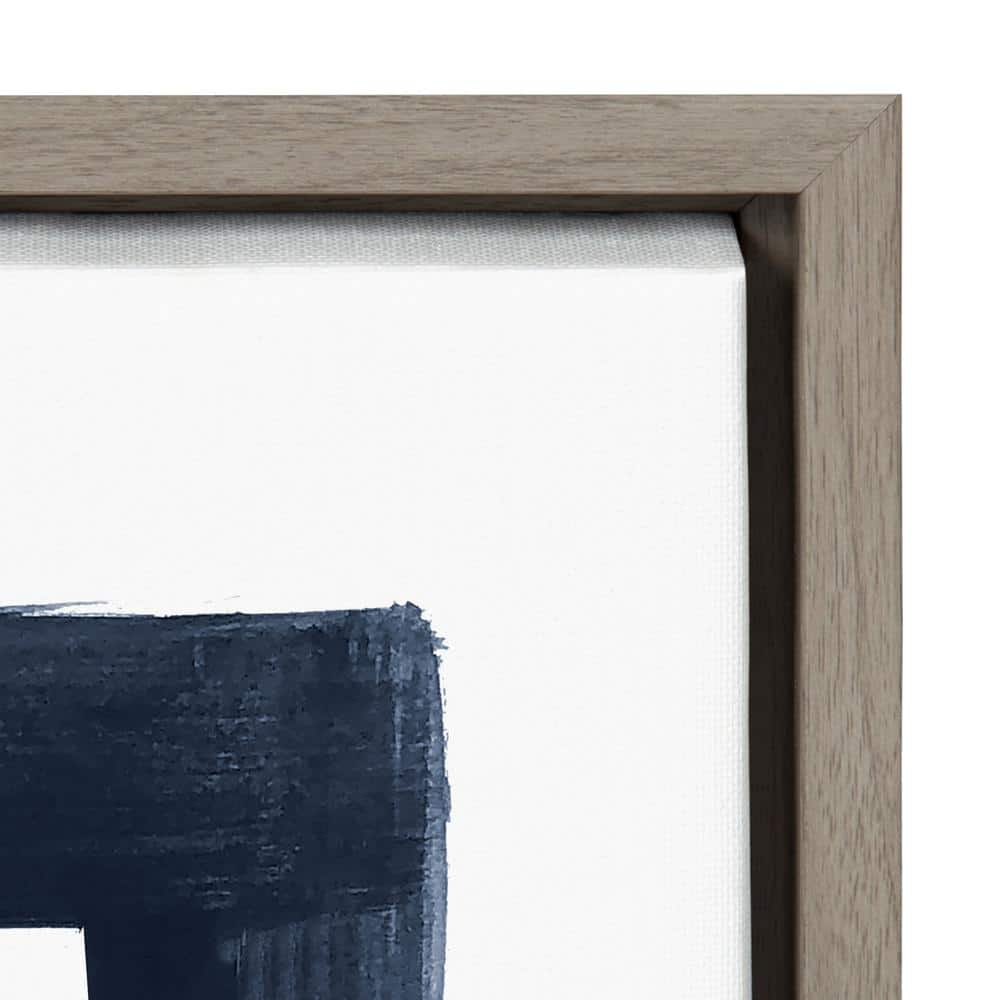 Large Blue and Gray Abstract Canvas Wall Art