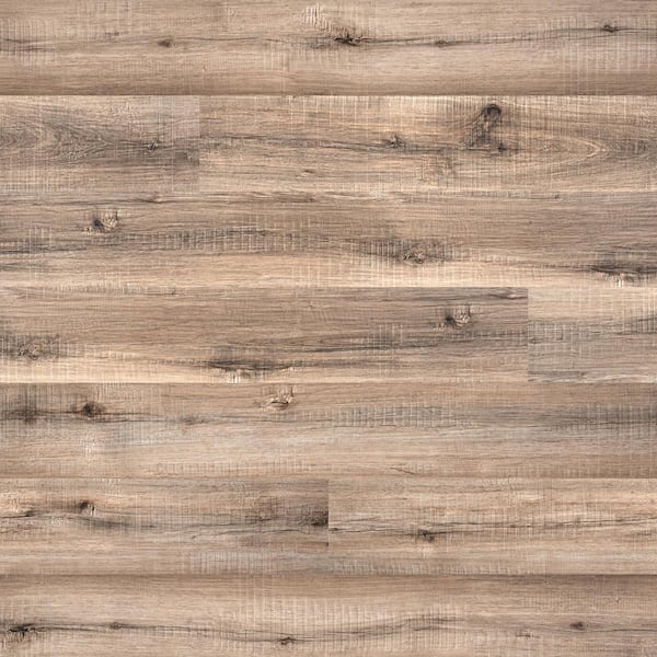 TrafficMaster Antler Ridge 6 MIL x 6 in. W x 36 in. L Waterproof Click Lock Rigid Core Luxury Vinyl Plank Flooring (23.95 sq.ft./Case)