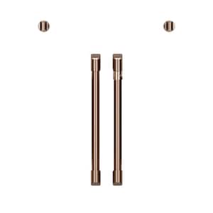 French Door Wall Oven Handle and Knob Kit in Brushed Copper