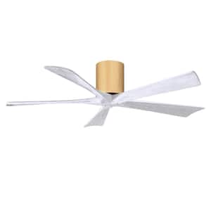 Irene-5H 52 in. 6 Fan Speeds Ceiling Fan in Brown with Remote and Wall Control Included