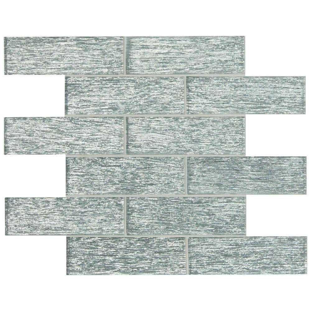 Take Home Tile Sample - Chilcott Bright Subway 6 in. x 6 in. x 8mm Textured Glass Mosaic Tile price history on PriceWatchPro